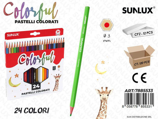 Pastelli Colorati Colorful 24PCS 3MM