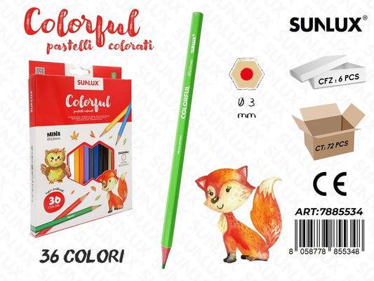 Pastelli Colorati Colorful 36PCS 3MM