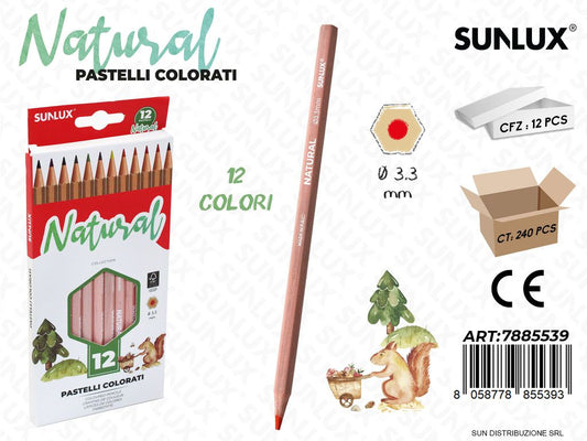 Pastelli Colorati Natural 12PCS 3.3MM