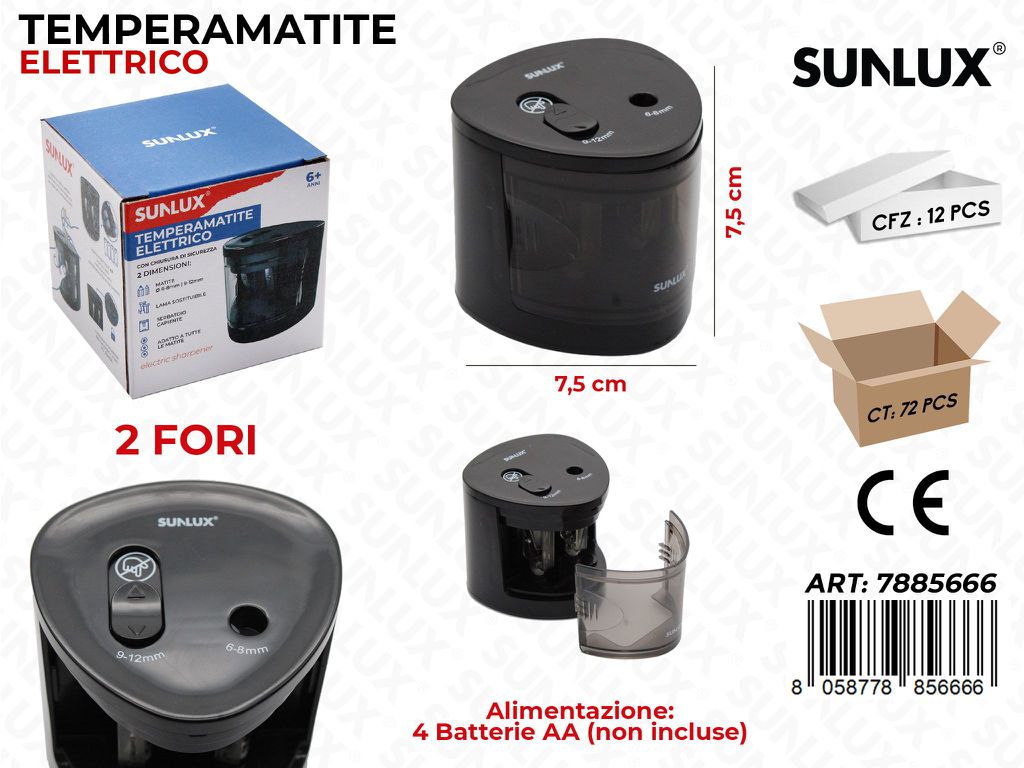Sunlux Temperamatite Elet. 2FORI 7.5*7.5CM