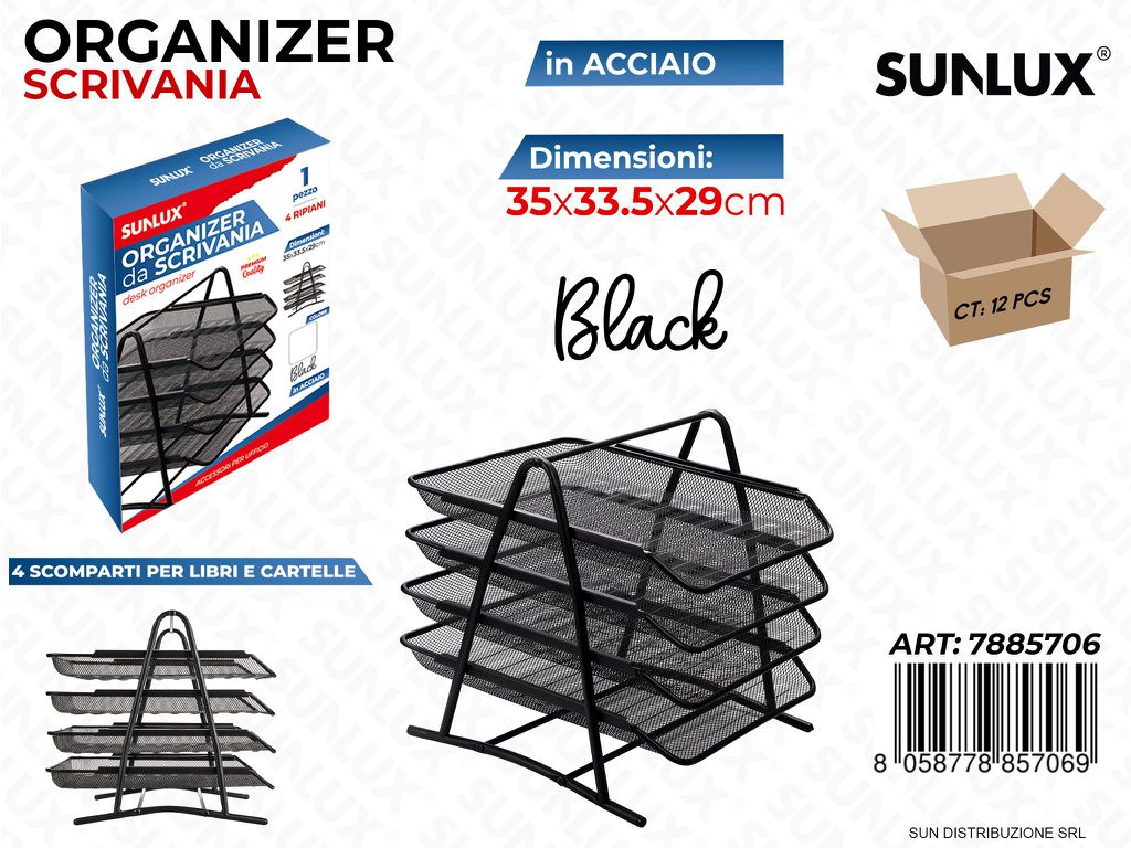 Organizer da Scrivania 4SCOMP. 35*33.5*29CM