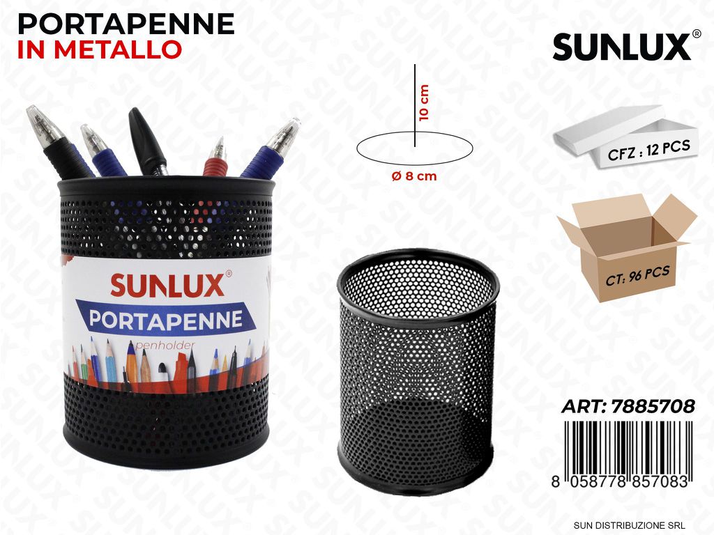 Portapenne in Metallo D.8*10CM