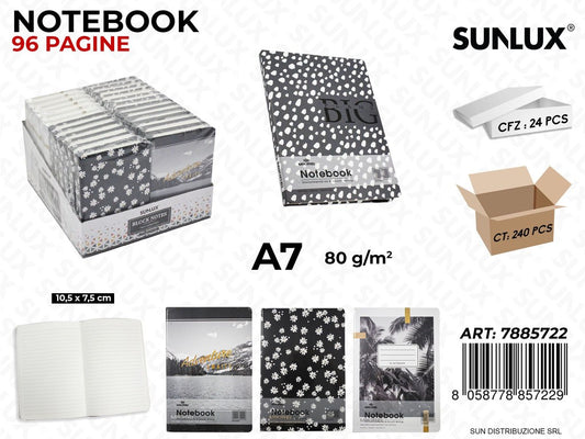 Notebook Fant. Ass. 96PAG. F.to A7 10.5*7.5CM