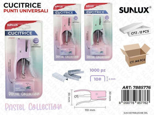 Cucitrice C/ Punti Univ. Pastel 55*110Mm