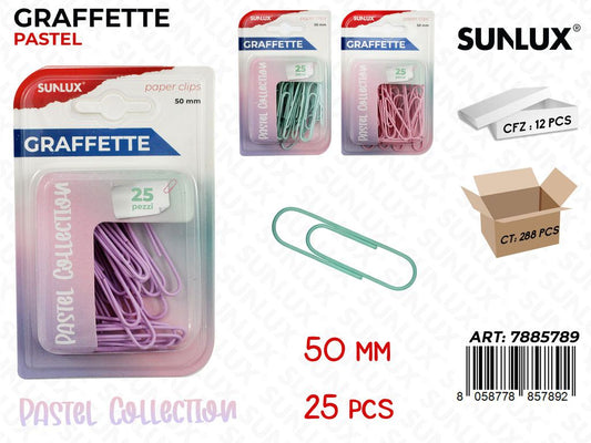 Graffette Col. Ass. Pastel 25Pcs 50Mm