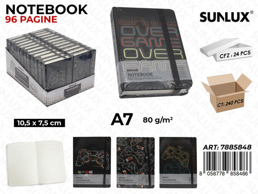 NOTEBOOK ASS. 96PAG. F.TO A7 10.5*7.5CM /PZ DA 24**