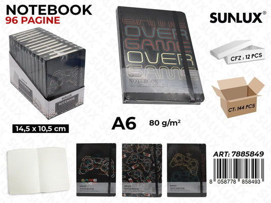NOTEBOOK ASS. 96PAG. F.TO A6 14.5*10.5CM /PZ DA 12**