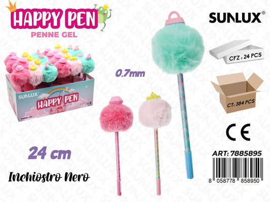 Happy Pen Gel Nero Ass. 0.7Mm