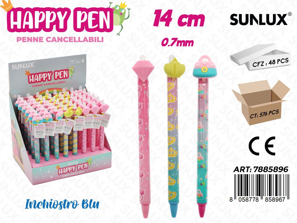 Happy Pen Cancellabili Ass. 0.7Mm