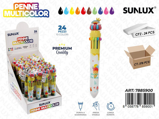 Esp. Penne Multicolor 10Col. 0.7Mm