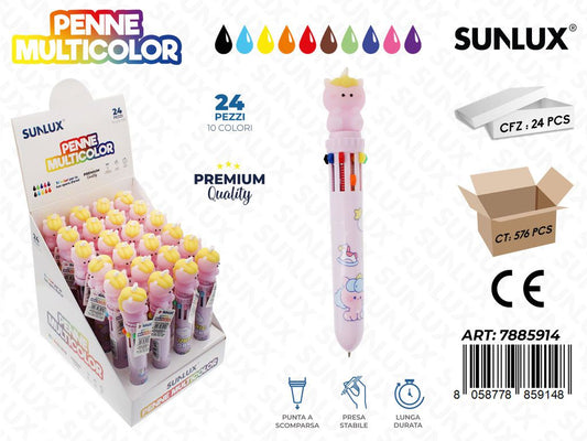 Esp. Penne Multicolor 10Col. 0.7Mm