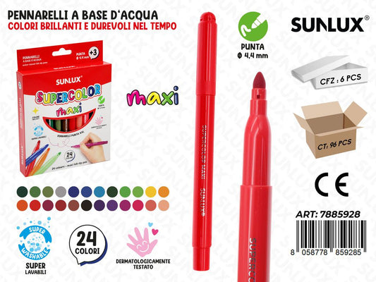 Sunlux Supercolor Maxi 24COL. 4.4MM