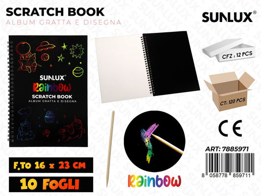 Sunlux Scratch Book 10FF 16*23CM