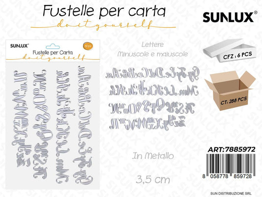 Fustelle per Carta L. in Metallo 52PCS 3.5CM