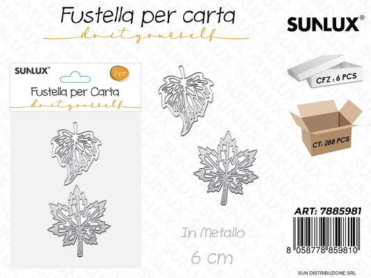 Fustelle per Carta in Metallo 2PCS 6CM
