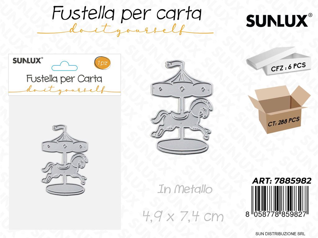 Fustelle per Carta in Metallo 4.9*7.4CM