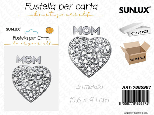 Fustelle per Carta in Metallo 2PCS 10.6*9.1CM