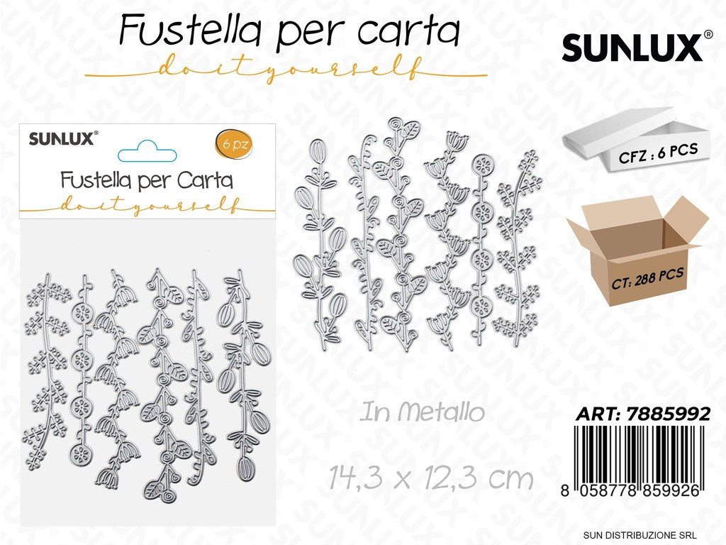 Fustelle per Carta in Metallo 6PCS 14.3*12.3CM