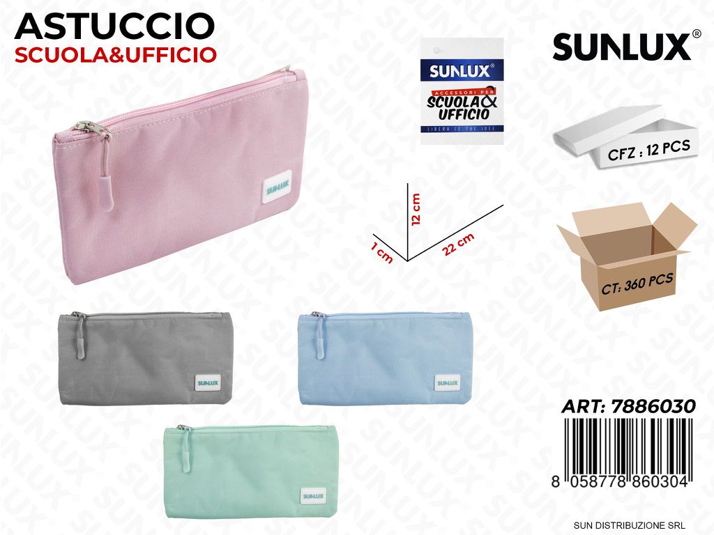 ASTUCCIO COL. ASS. PASTEL 22*12*1CM /PZ DA 12**