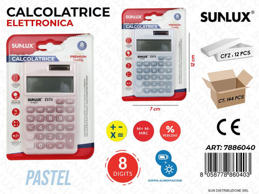 Calcolatrice Elettronica Pastel Z173 7*12CM