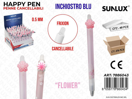 Esp. Penne Cancell. Blu Flower Ass. 0.5Mm/ Pz Da 48