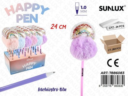 Esp. Penne Arcobaleno Ass. Inch. Blu 1.0Mm 24Cm