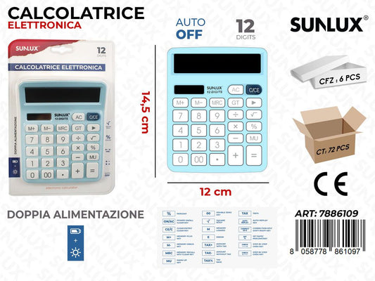 Calcolatrice Elettrica DC-837S Cel. 12*14.5CM