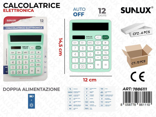 Calcolatrice Elettrica DC-837S Ve Acq. 12*14.5CM