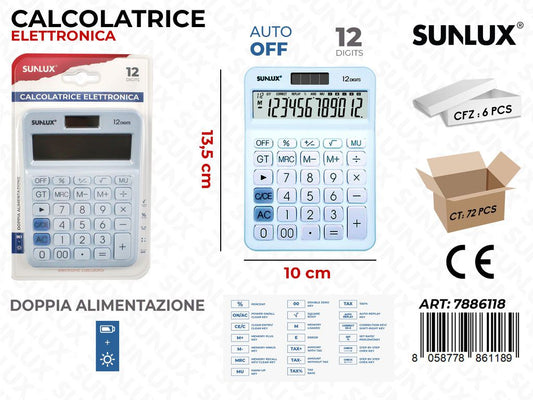 Calcolatrice Elettrica DC-108N Cel. 10*13.5CM