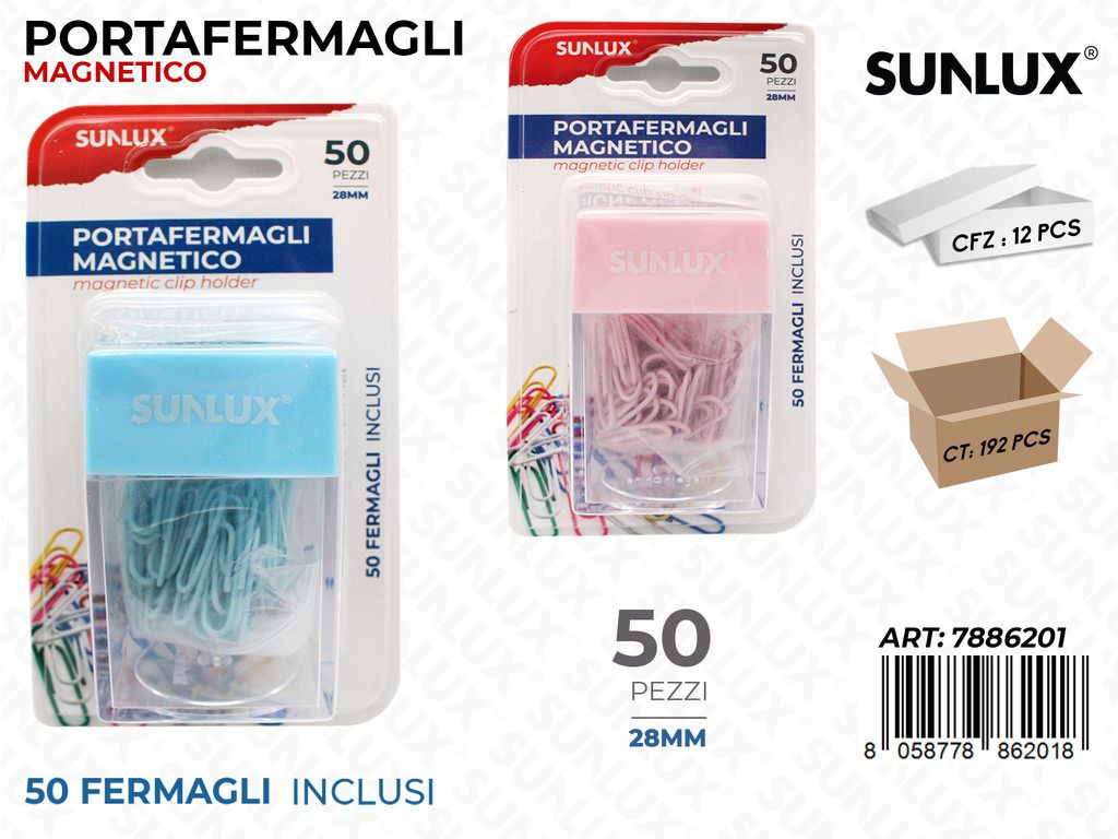 Sunlux Portafermagli Magnetico 50PCS 28MM