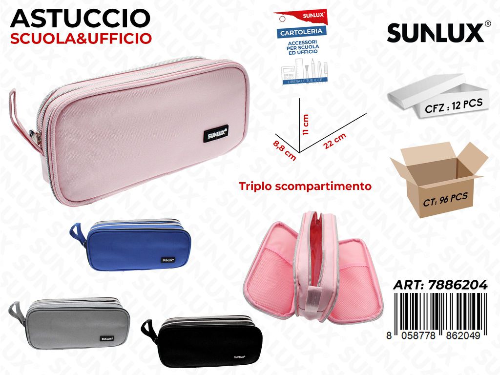 ASTUCCIO 3SCOMP. COL. ASS. 22*8.8*11CM / PZ DA 12**