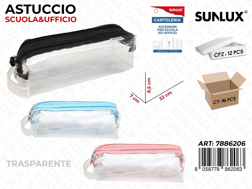 ASTUCCIO TRASP. ASS. 22*8.5*7CM / PZ DA 12**