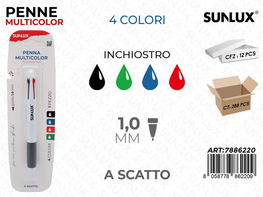 Sunlux Penna Multicolor 1.0MM