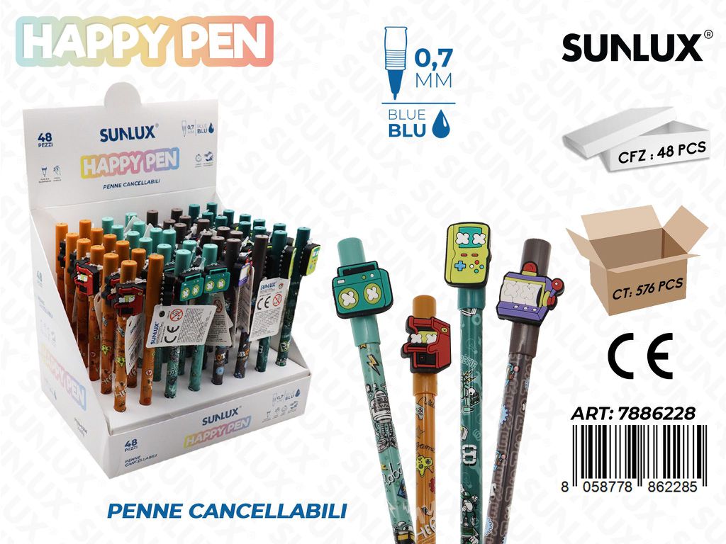 Happy Pen Canc. Blu 0.7Mm Game
