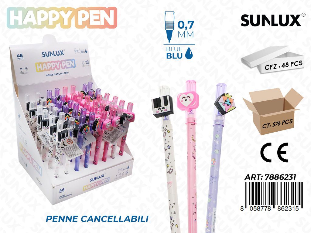 Happy Pen Canc. Blu 0.7Mm Game