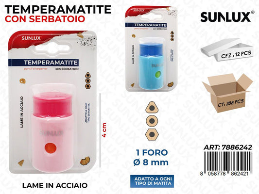 Sunlux Temperamatite c/SERB. 1FORO Ass. 4CM/ Pz da 12