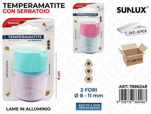 Sunlux Temperamatite c/SERB. 2FORI Ass. 6CM/ Pz da 12