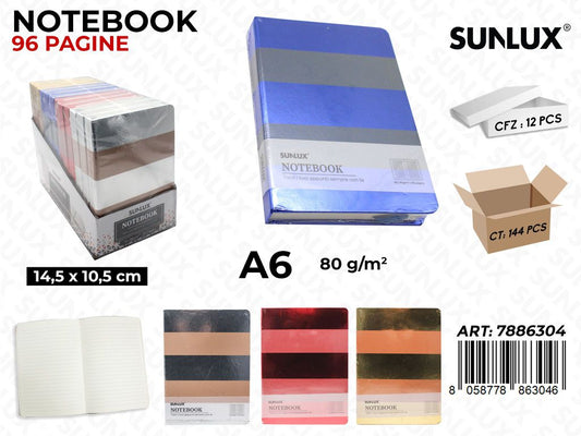NOTEBOOK ASS. 96PAG. A6 14.5*10.5CM /PZ DA 12**