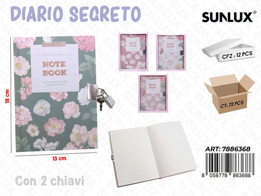 DIARIO SEGRETO ASS. 13*18CM