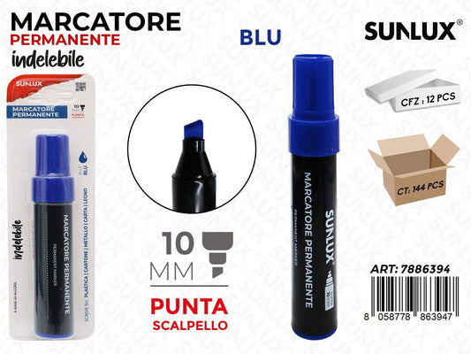 Sunlux Marcatore Perman. Indel. Blu 10MM