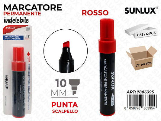 Sunlux Marcatore Perman. Indel. Rosso 10MM