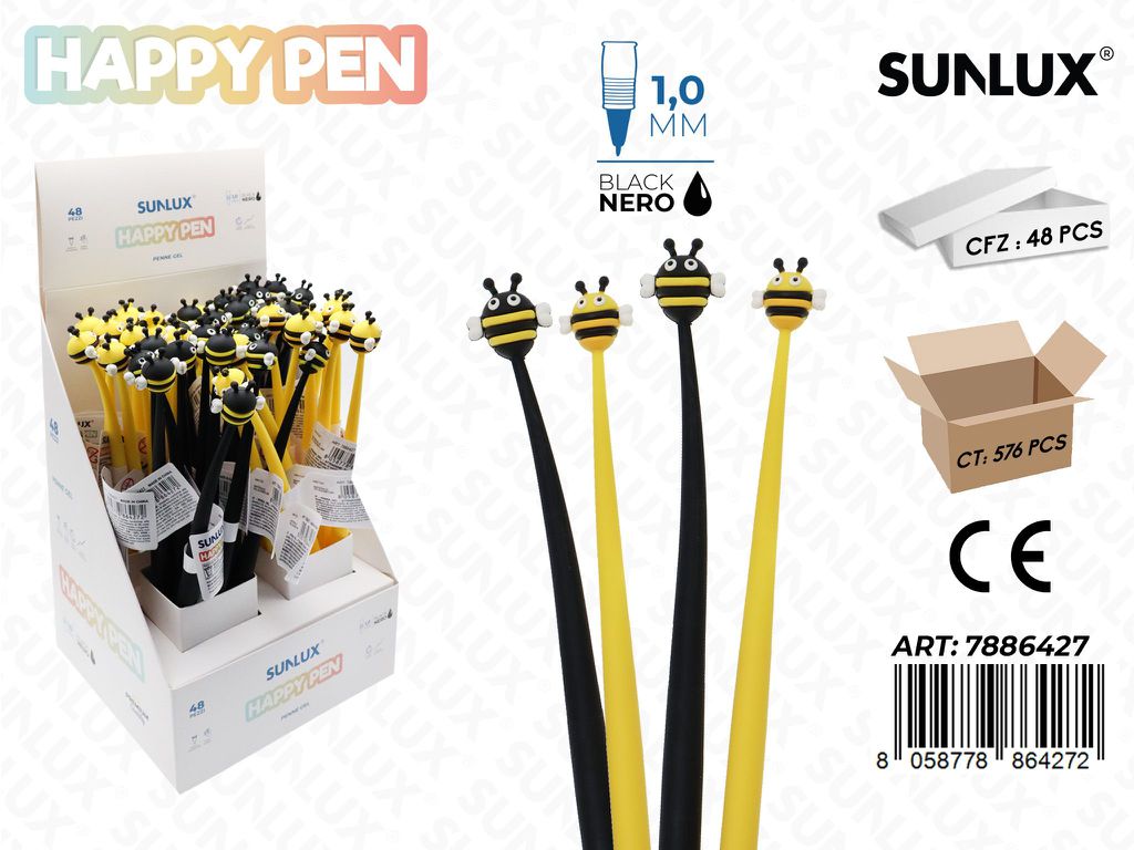 Happy Pen Gel Nero 1.0Mm Apette