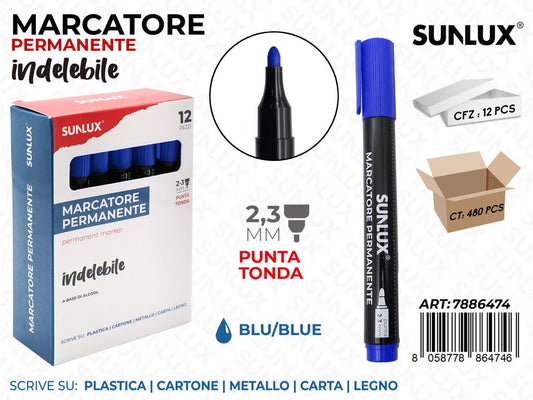 Sunlux Sc. Marcatore Perman. Indel. Blu 2.3MM
