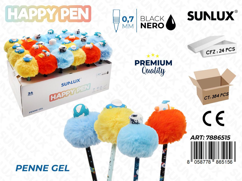Happy Pen Space Gel Nero 0.7Mm