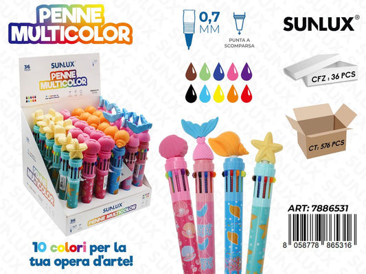 Penne Multicolor Sirena 0.7Mm