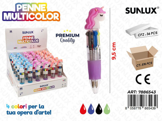 Penne Multicolor Ass.0.7Mm 9.5Cm