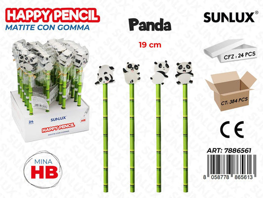 Happy Pencil Panda 19Cm