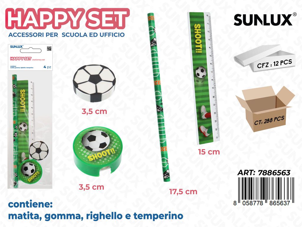 Happy Set Calcio Ass. 4Pcs
