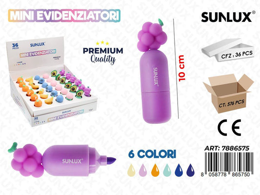 Mini Evidenzatori Multicolor 10Cm