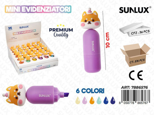 Mini Evidenzatori Multicolor 10Cm